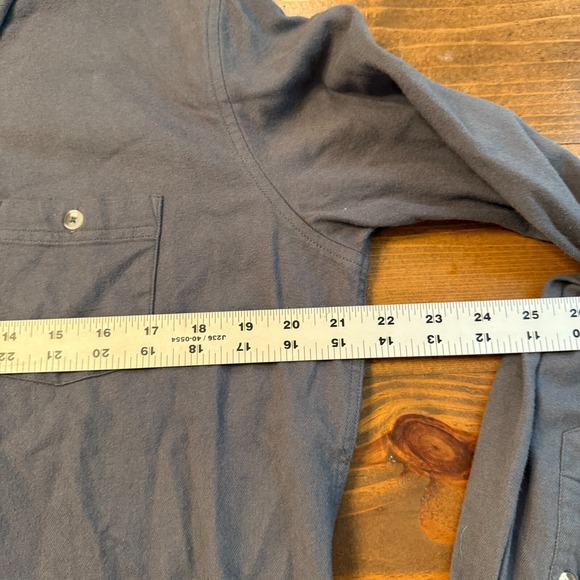 Free Fly Shirt Mens Medium Gray Bamboo Flannel Long Sleeve Button Down - Picture 3 of 6